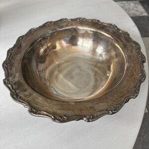1847 Rogers Bros IS 9635 Silver Plate 12" Three-Footed Bowl